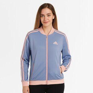 Adidas Pink Lavender Full Zip Jacket Small Activewearcore Sporty Streetwear NWT
